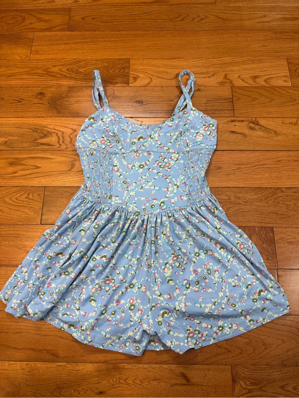 Urban Outfitters Raleigh Floral Smocked Waist Romper